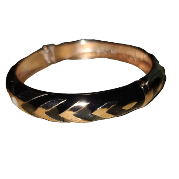 6" Black Enamel Bangle L8 - Picture 1 of 6